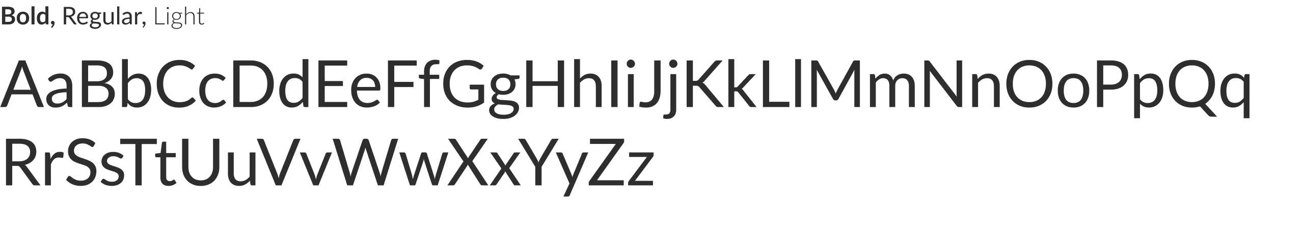 Font alphabet for Travel leaders dashboard