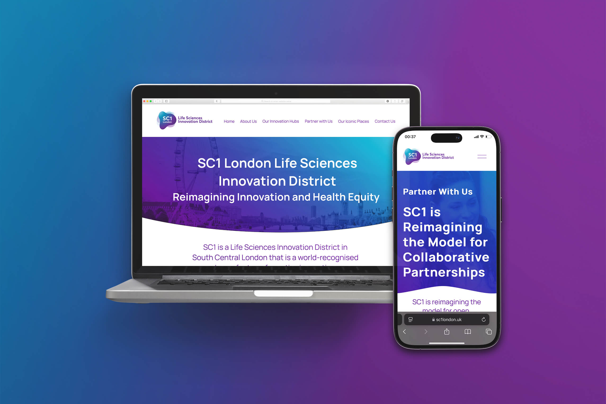SC1 on laptop and smartphone